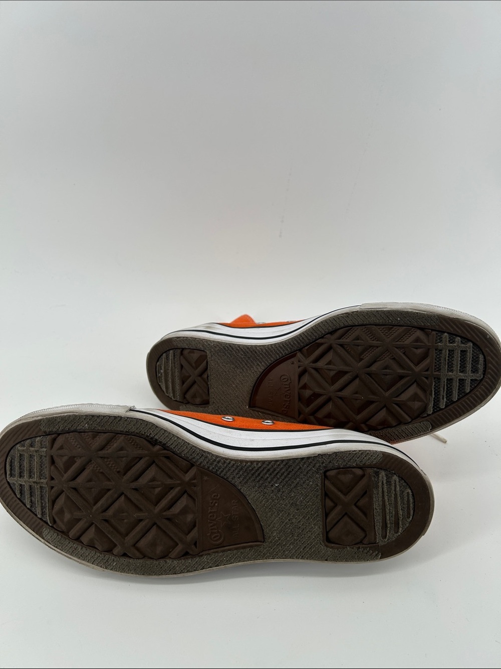 Converse Orange Chuck Taylor Sneakers Men's Size 7 - Picture 8 of 9